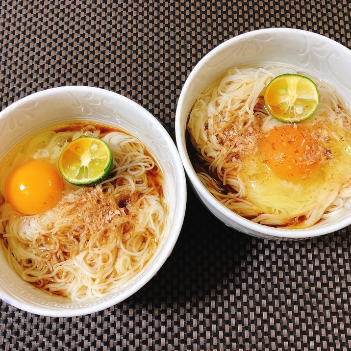 すだち香る卵かけ素麺 レシピ 作り方 By Aki 22 楽天レシピ すだち香る卵かけ素麺 レシピ 作り方 By Aki 22 楽天レシピ